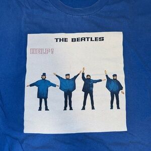 VINTAGE - RARE Alstyle Blue Tee | The Beatles Help! Graphic Tee